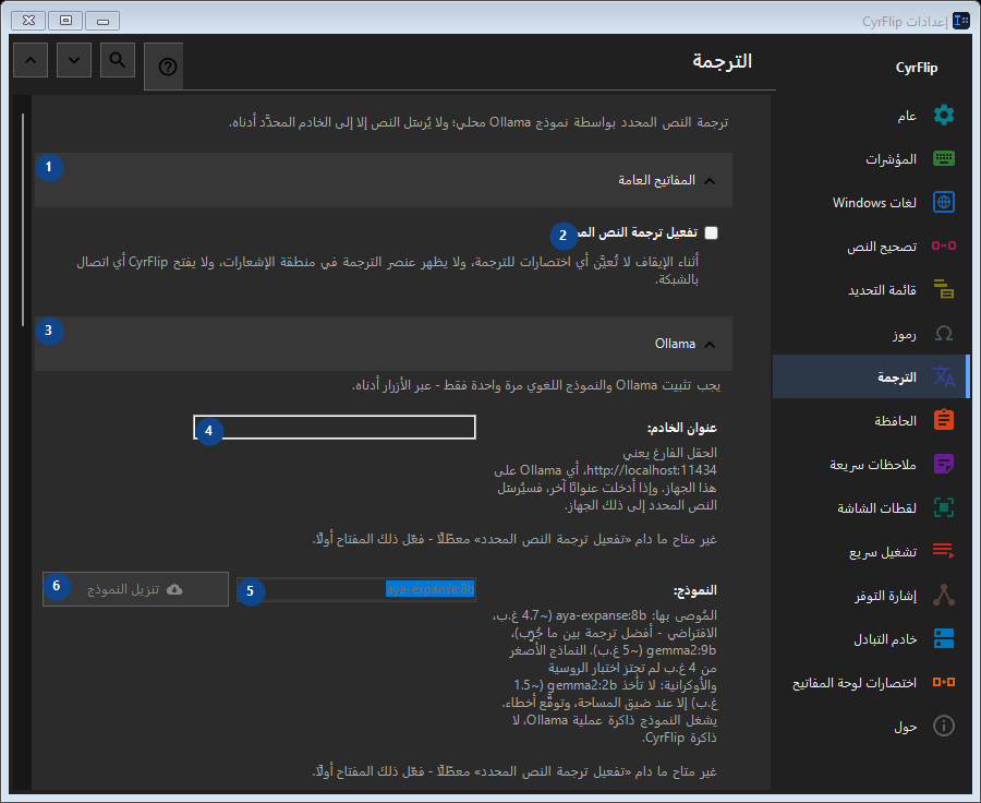 الترجمة