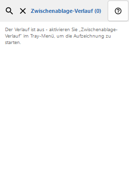 Zwischenablage-Verlauf