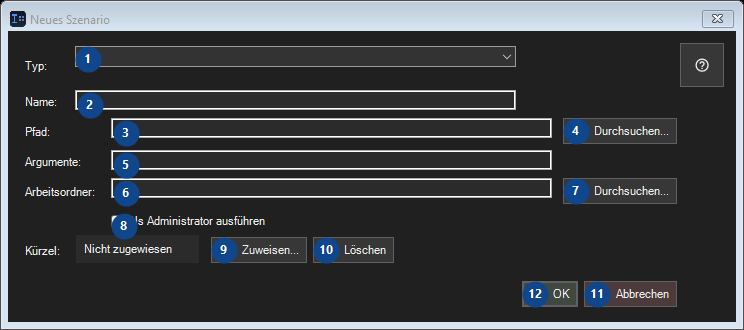 Neues Szenario