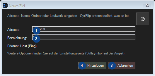 Neues Ziel