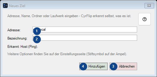 Neues Ziel