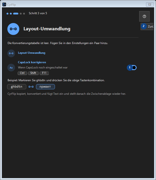 Layout-Umwandlung