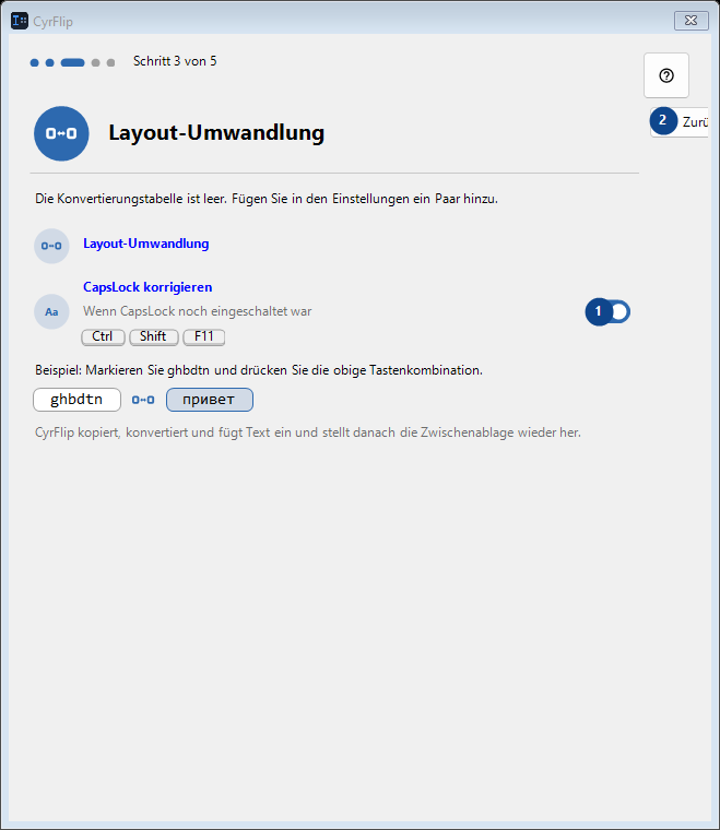 Layout-Umwandlung