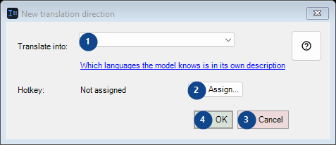New translation direction
