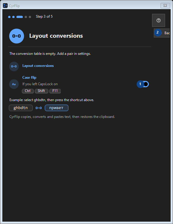Layout conversions