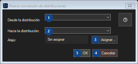 Nueva conversión de distribuciones