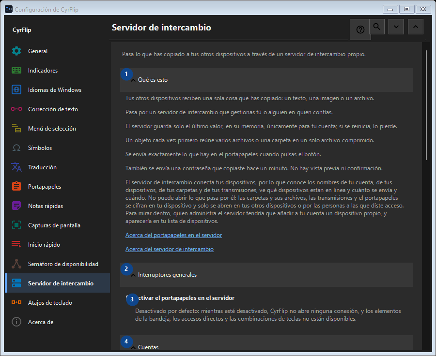 Servidor de intercambio