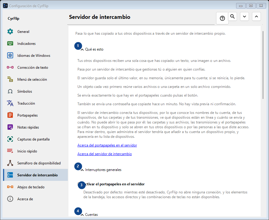 Servidor de intercambio