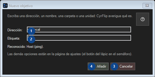 Nuevo objetivo
