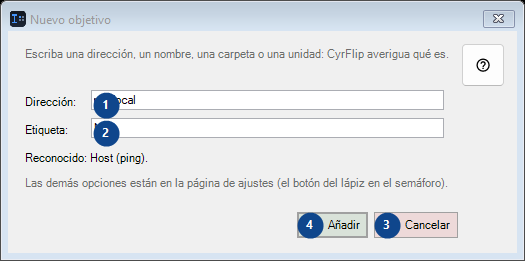 Nuevo objetivo