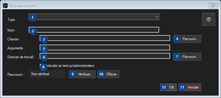 Nouveau scénario