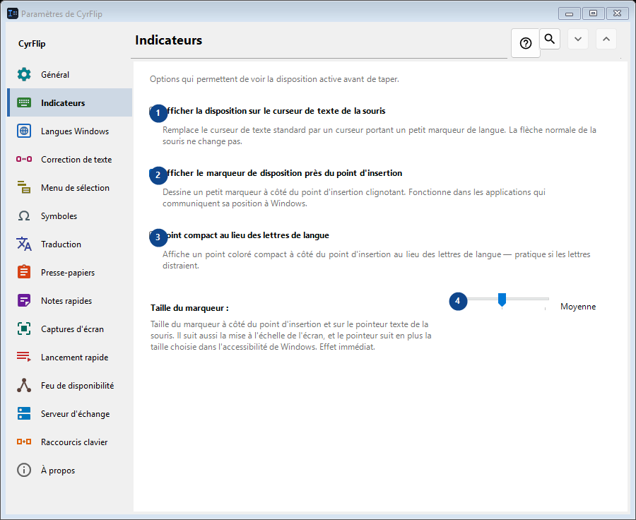 Indicateurs