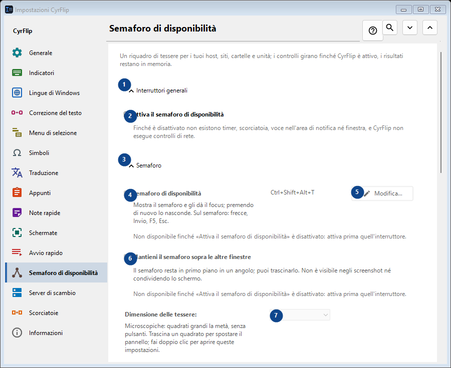 Semaforo di disponibilità