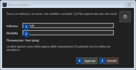 Nuovo obiettivo