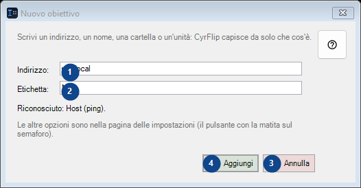 Nuovo obiettivo