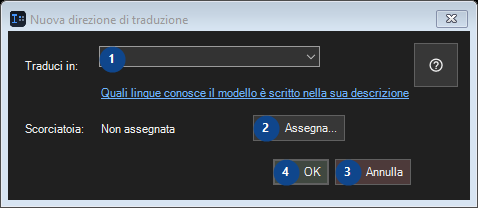 Nuova direzione di traduzione