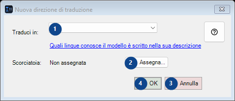 Nuova direzione di traduzione