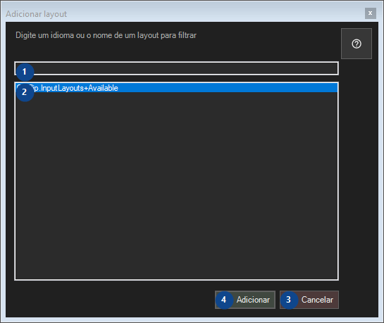 Adicionar layout