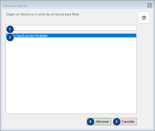 Adicionar layout