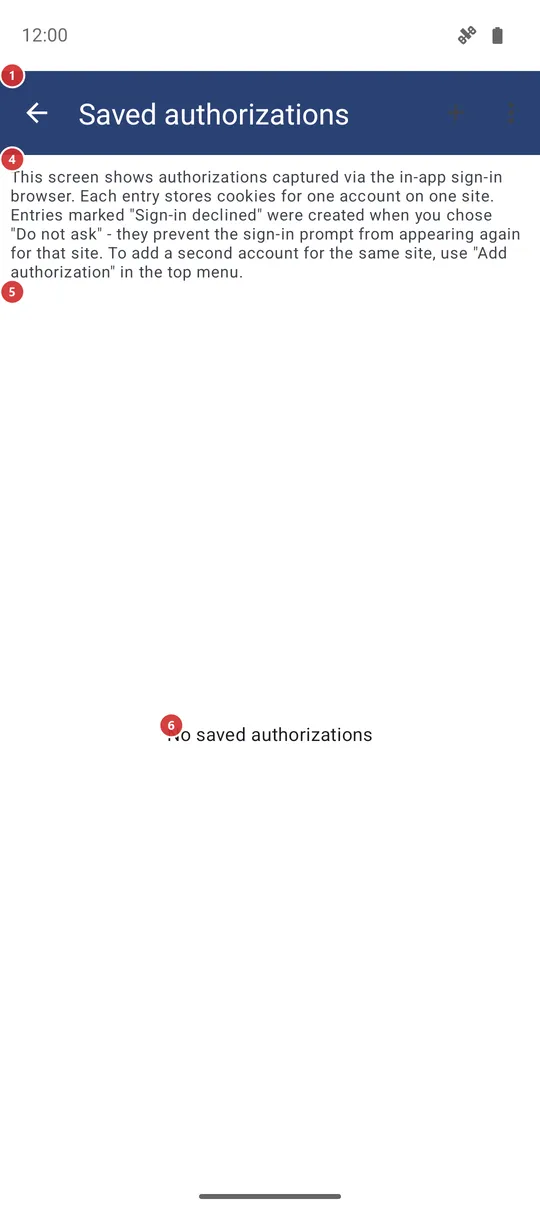 Saved authorizations