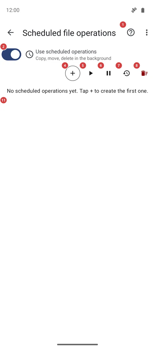 Scheduled file operations